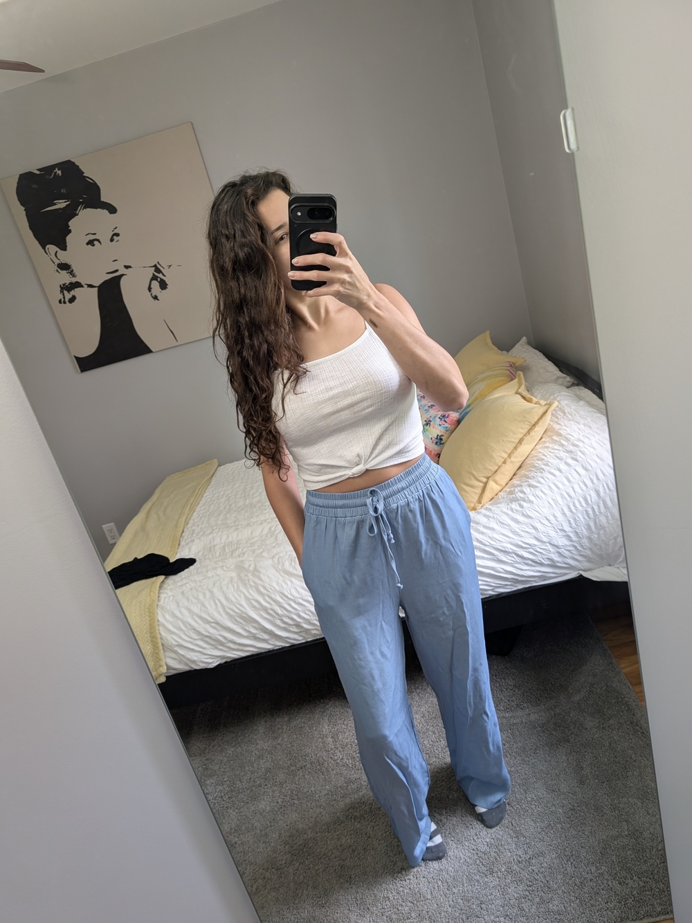 Women's Soft Linen Wide Leg Pants